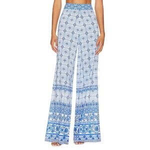 Alice + Olivia Wide Leg Greek Tile Athena Pants Size 8